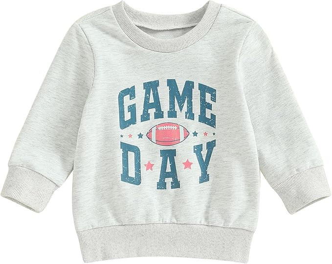 Toddler Baby Boy Girl Football Outfit American Football Crewneck Sweatshirt Shirt 2024 New Trend ... | Amazon (US)