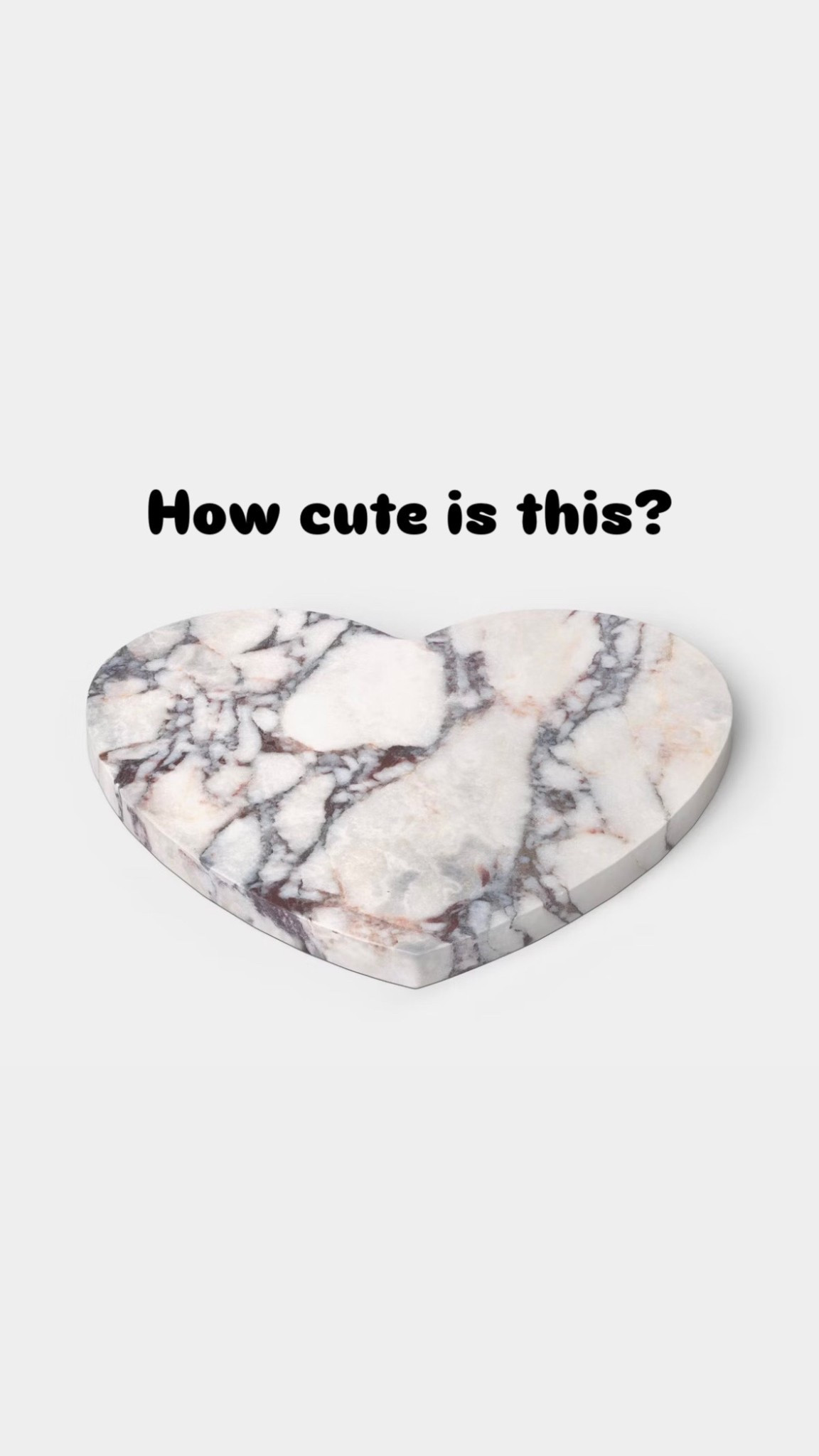 Marble heart cheese board!