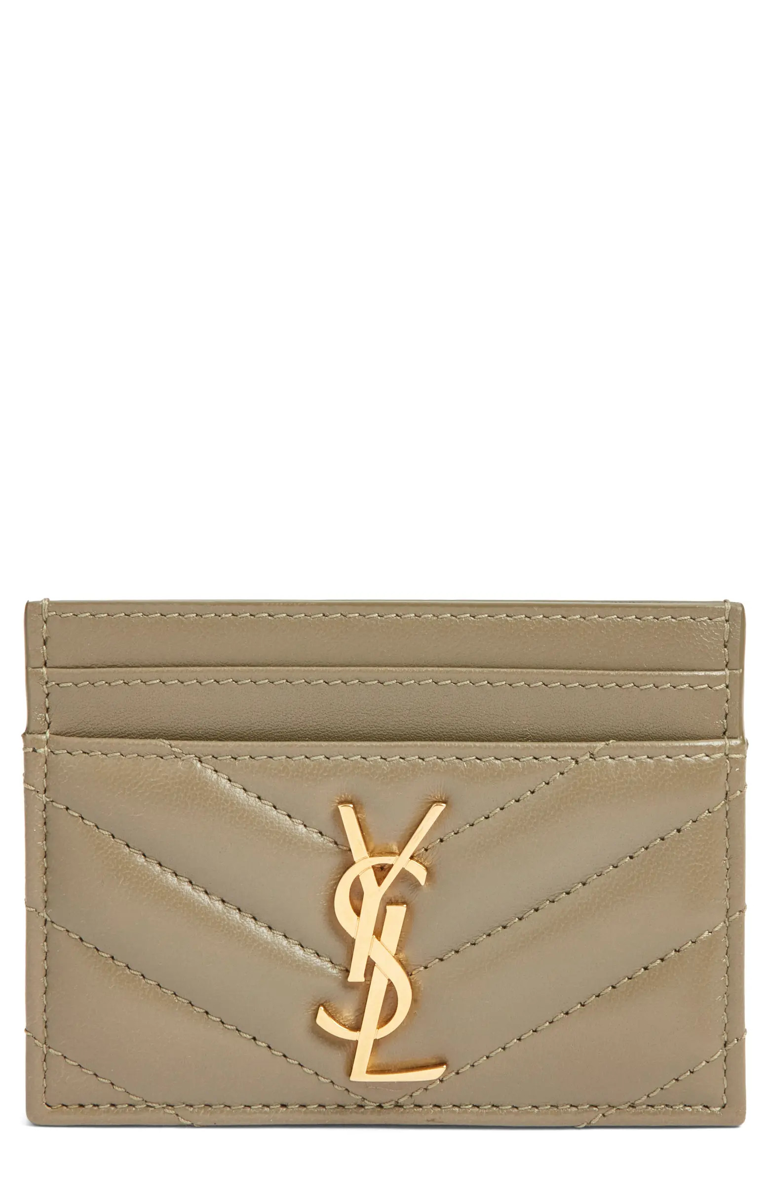 Cassandra Matelassé Leather Card Case | Nordstrom