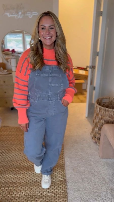👖 Ready to discover a new love for overalls? 

I'm obsessed with these Free People overalls that are less than $100 and I'm here to show you how to style them. They come in 14 colors, I'm rocking the color "Little Darlin" in a Medium. 

💖 I paired them with an Easy Street Stripe Crop Pullover in the color Cherry Glow, size Large and a pair of high top converse. 

Overalls are timeless and versatile. You can pair them with a cozy sweater in the winter or a trendy tee in the summer. 

Dare to step outside your fashion comfort zone! 💃🏽

#freepeople @freepeople

#LTKfindsunder100 #LTKmidsize #LTKstyletip