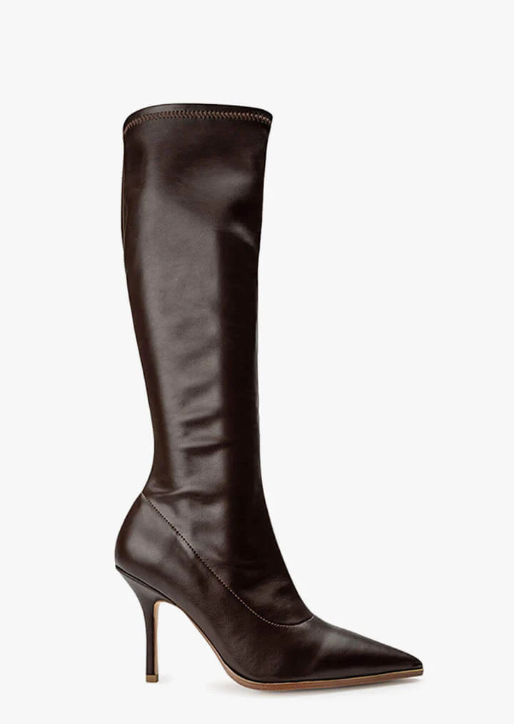 Knight Choc Venezia 9.5cm Calf Boots | Tony Bianco (ANZ)