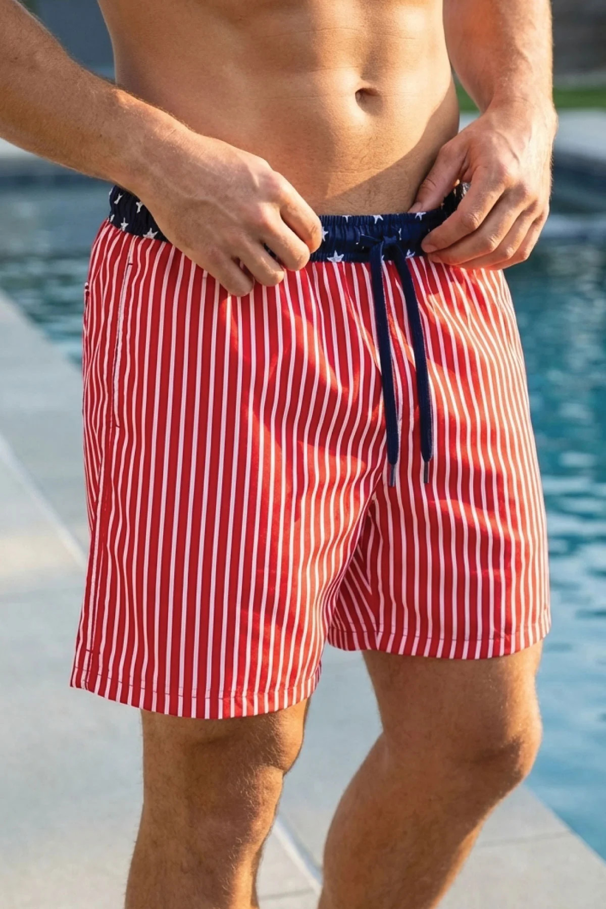 Men's Swim Trunks | Stars & Stripes Party | Caden Lane