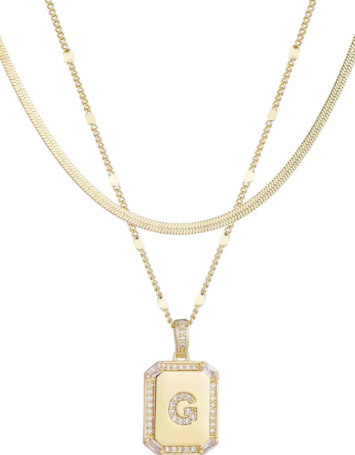 Adornia Initial Tag Pendant Necklace | Nordstromrack | Nordstrom Rack