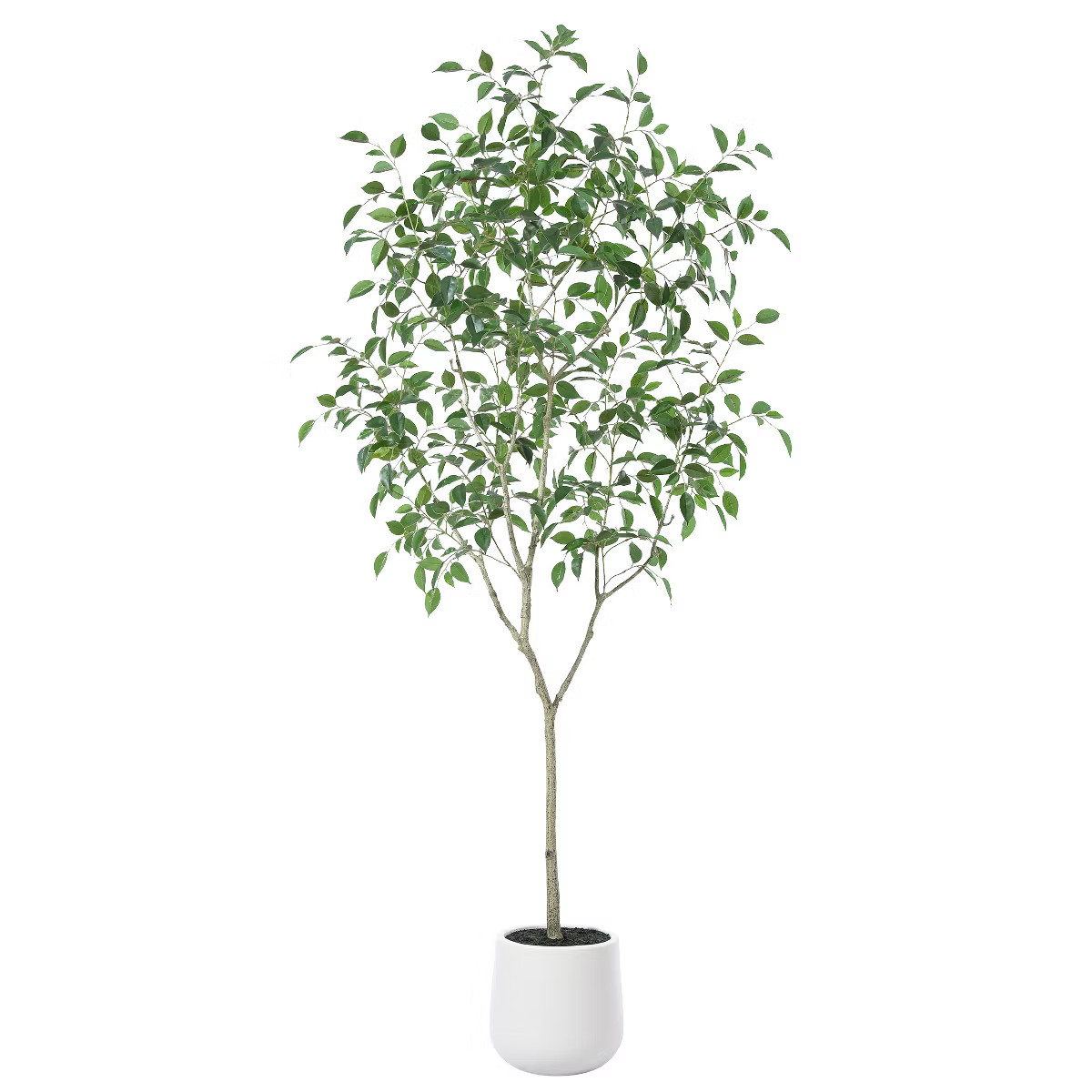 DR.Planzen 5-7FT Artificial Ficus Tree in Oval White Pot, Pre Potted Faux Tree for Indoor Home De... | Target