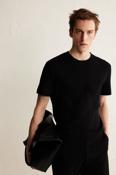 Regular Fit Knit T-shirt | H&M (US + CA)