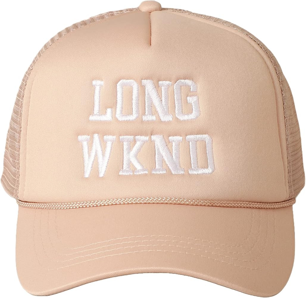 MIRMARU Retro Foam Mesh Trucker hat Trendy Design Summer Baseball Cap for Womens | Amazon (US)