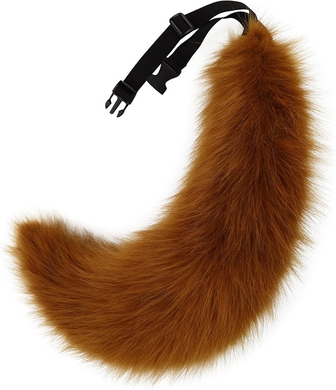 Fluffy Faux Fur Wolf Fox Tail Halloween Party Cosplay Costume | Amazon (US)