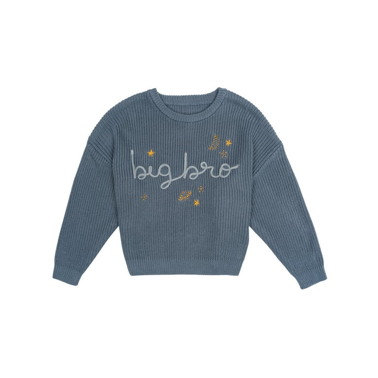 Modern Moments by Gerber Toddler Boy Sibling Matching Sweater, Sizes 12M-5T | Walmart (US)