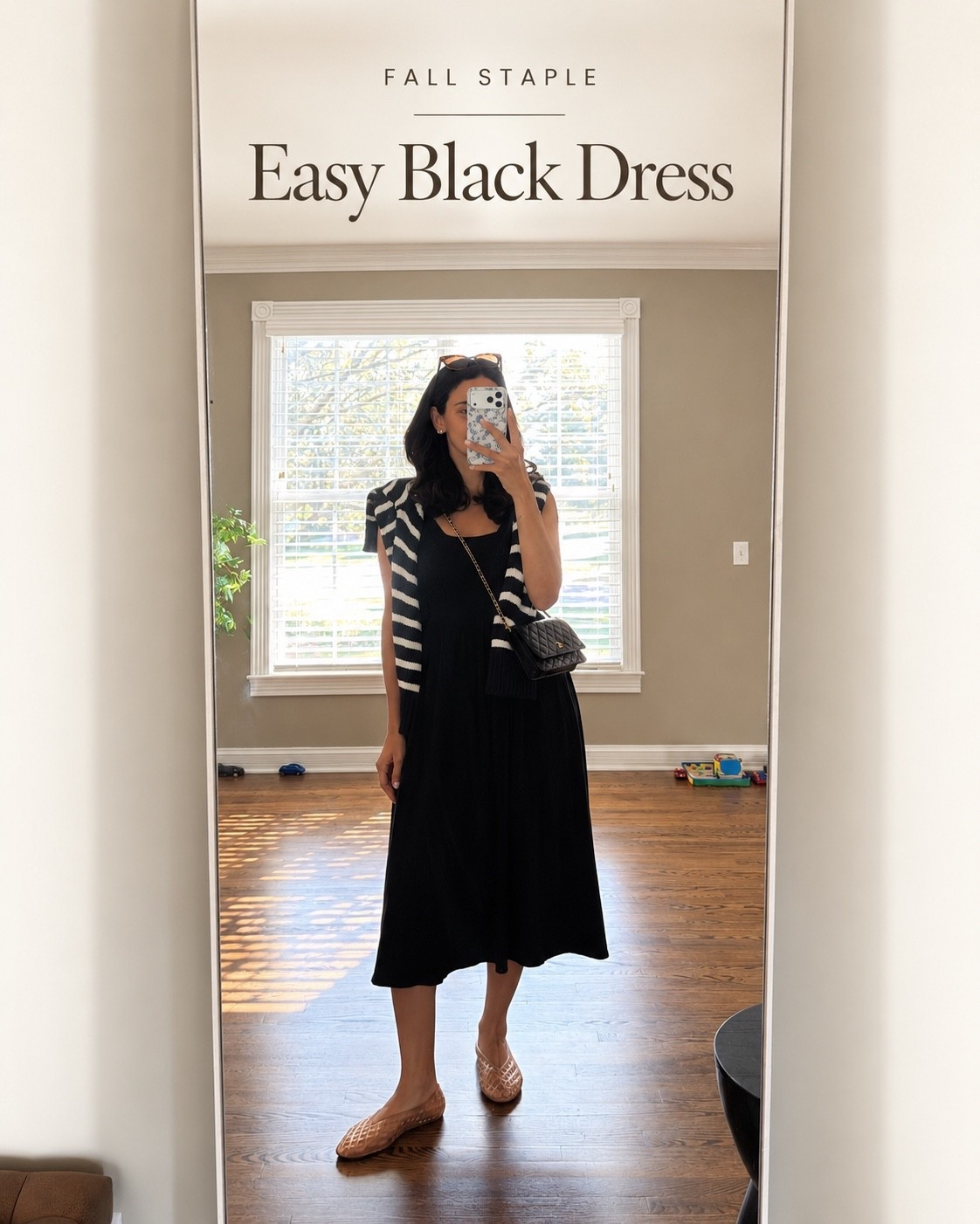 Black dress I reach for over and over! Perfect dress to transition to Fall 
I’m wearing a size Small

#LTKgrwm #LTKootd #LTKSeasonal