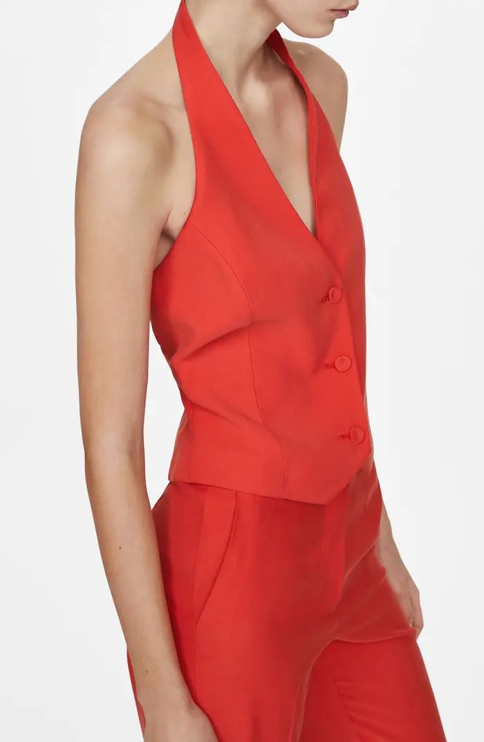 MANGO Halter Suit Vest | Nordstrom | Nordstrom