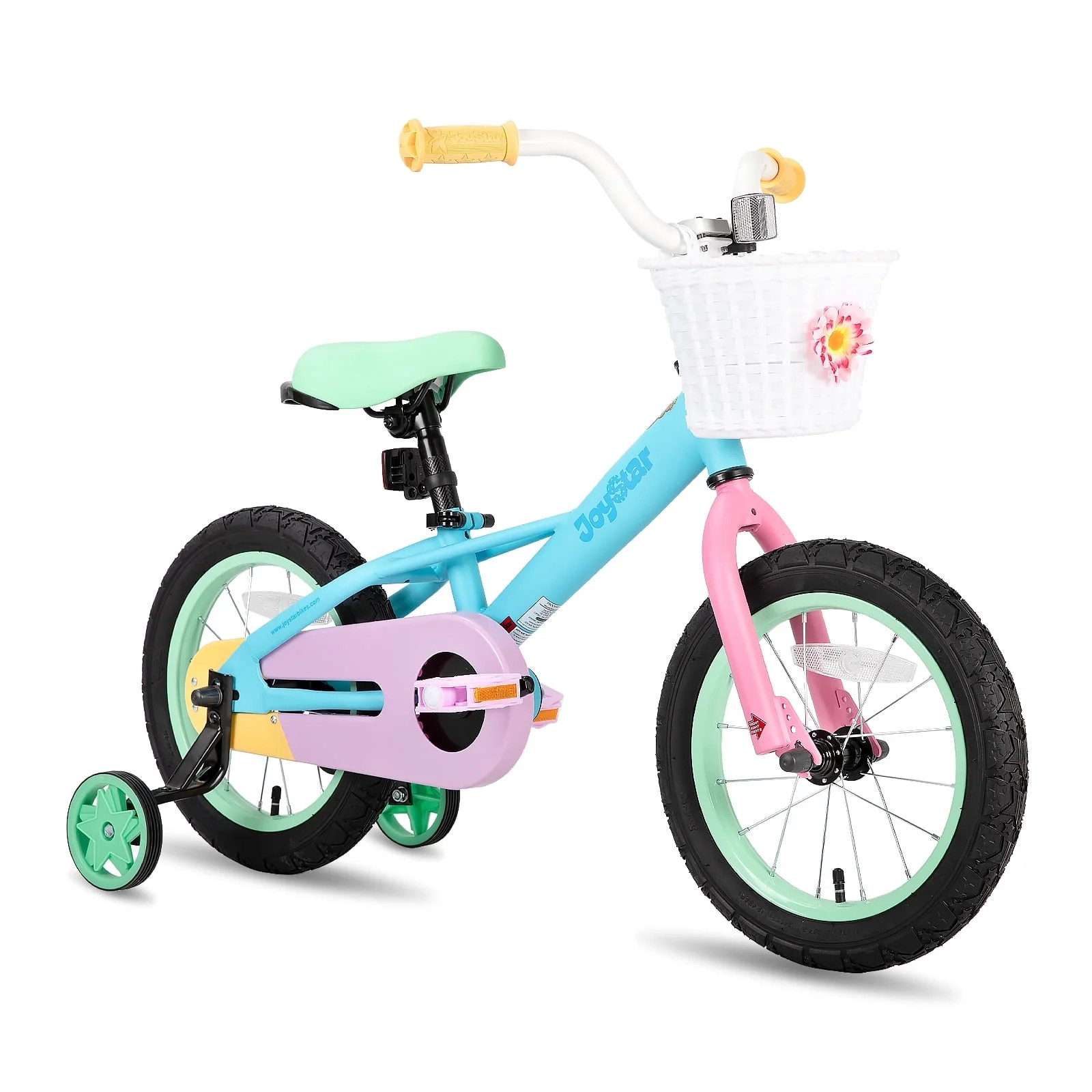 JOYSTAR 12" 14" 16" Kids Bike for 2-7 Years Girls 33-53 Inch Tall, Rainbow Toddler Bicycle with B... | Walmart (US)