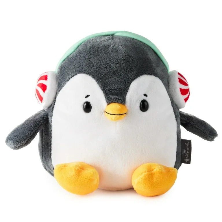 Hallmark Christmas Penguin Plush with Peppermint Ear Muffs, 8" H | Walmart (US)