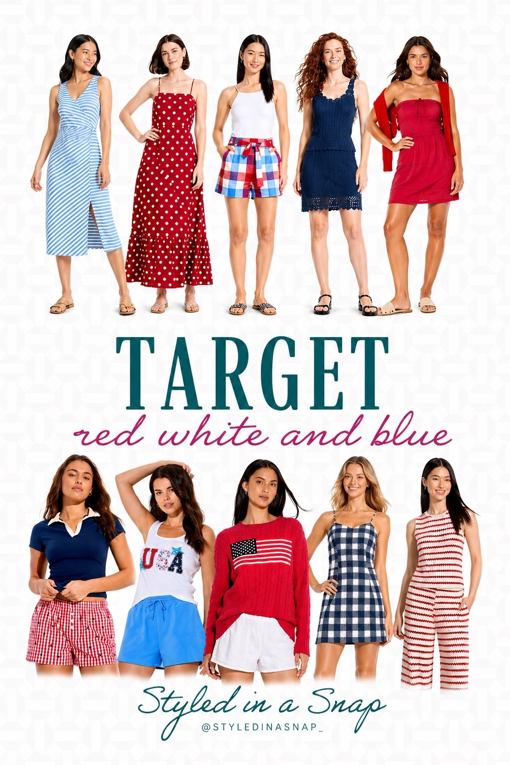 Red white and blue new arrivals from target! 🎯

#LTKSeasonal #LTKOver40
