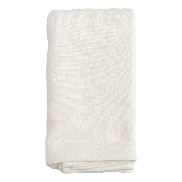 Ivory Cotton Tablecloth, Natural, Poly-Cotton | At Home