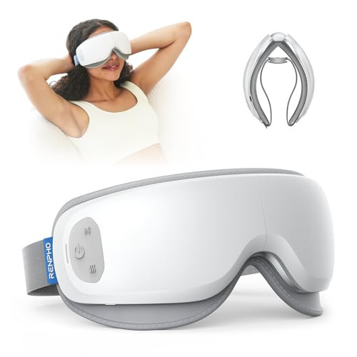 RENPHO Eyeris Zen Ultra-Quiet Eye Massager with Heat, Lightweight Heated Eye Mask for Migraines, Face Electric Massager for Dry Eyes Relief | Amazon (US)