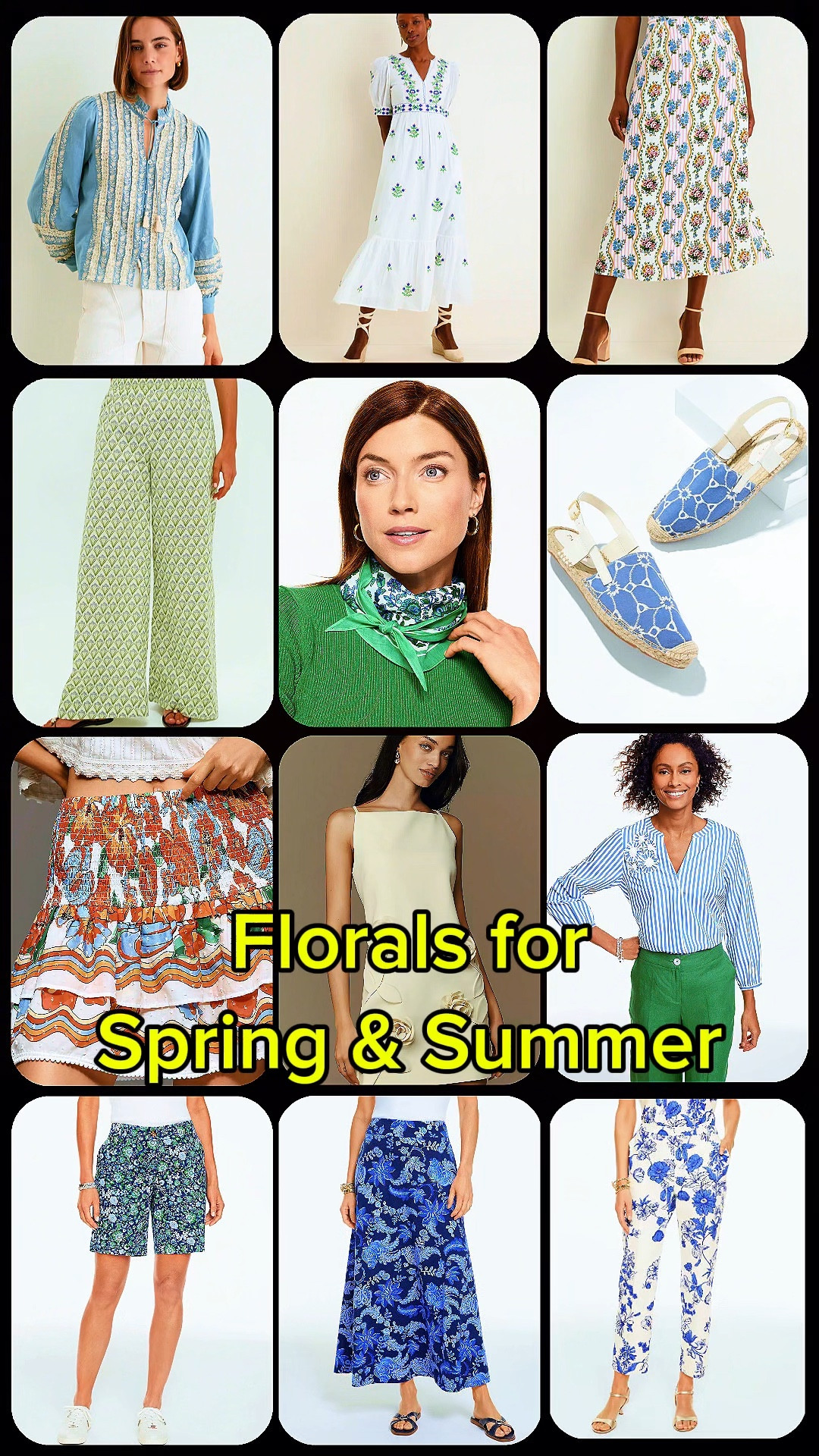 Nothing says Spring or Summer like floral prints! For a subtle look, add a floral print scarf to your purse or slip on a floral print shoe. For a bold look, add a bright top or pants to any outfit. For a classic look pop on a floral print dress. 

#LTKootd #LTKOver40 #LTKSeasonal