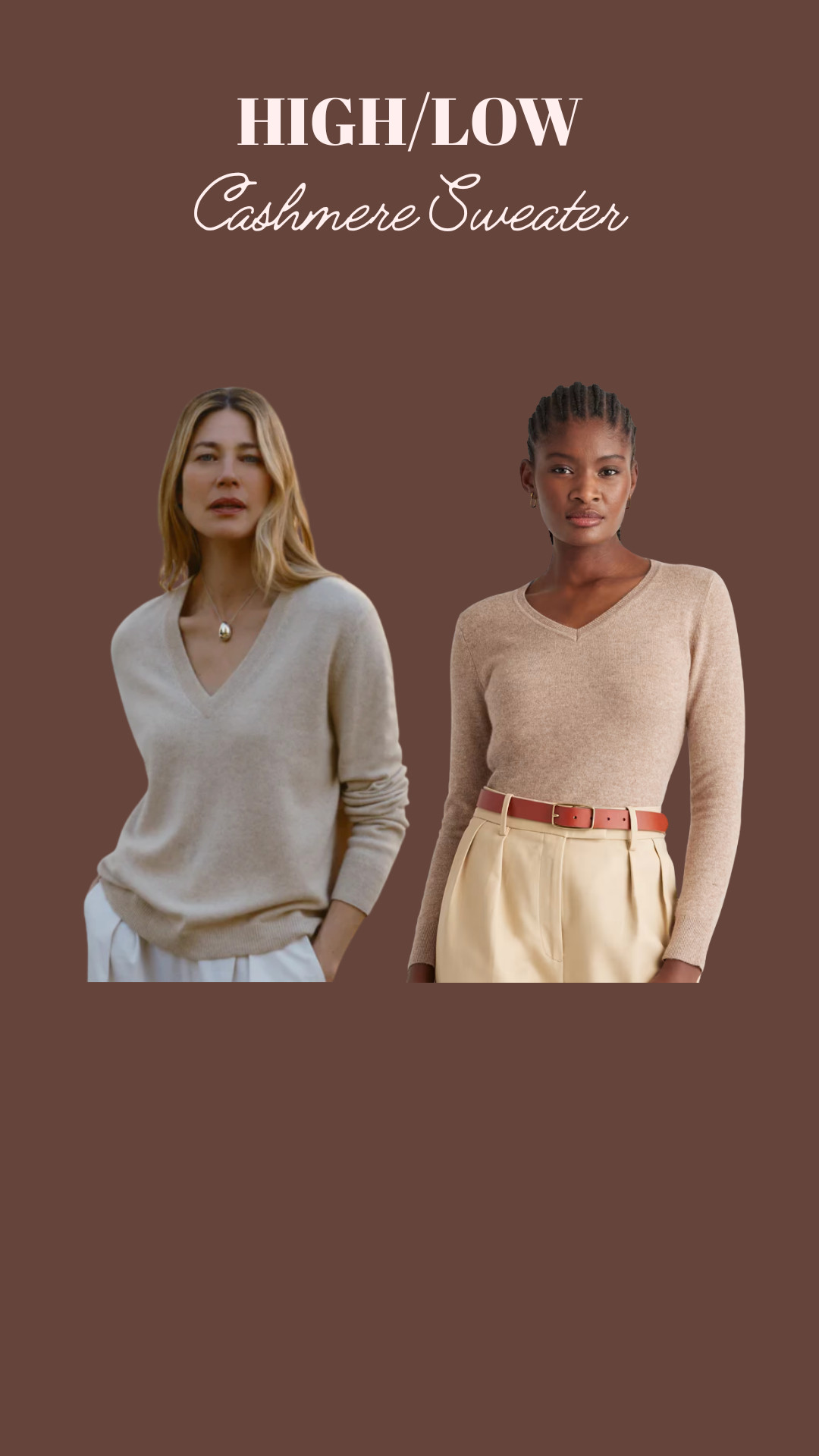 Cashmere sweaters for fall - both high (Jenni Kayne) and low (Quince) budget options! 

 #LTKFallSale #LTKSeasonal