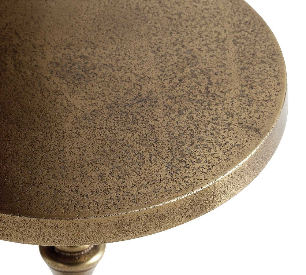 Round Metal Drink Table (9.5")