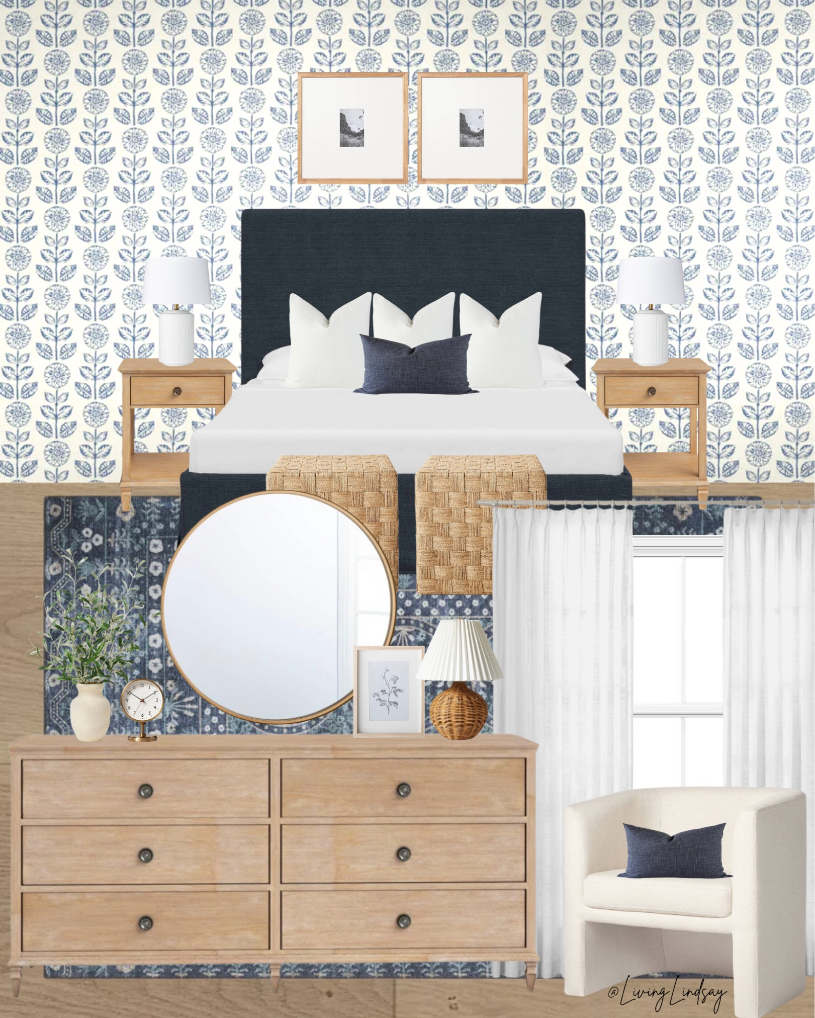 Blue bedroom, guest room, guest bedroom, teen girl room, girls room, navy blue, dresser, nightstand

#LTKsalealert #LTKfamily #LTKhome