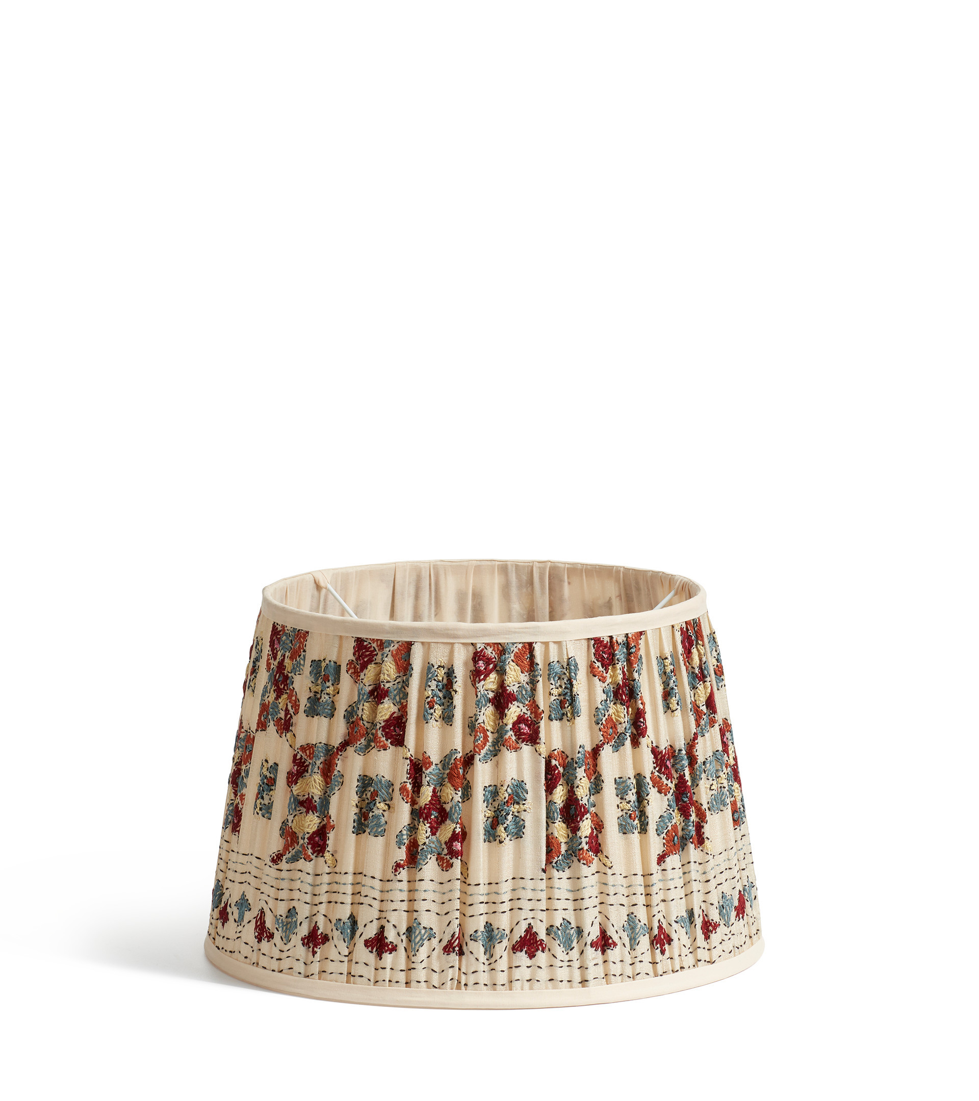 OKA X Cabana  Arabesque Lampshade 14in - Blue/Red | OKA US
