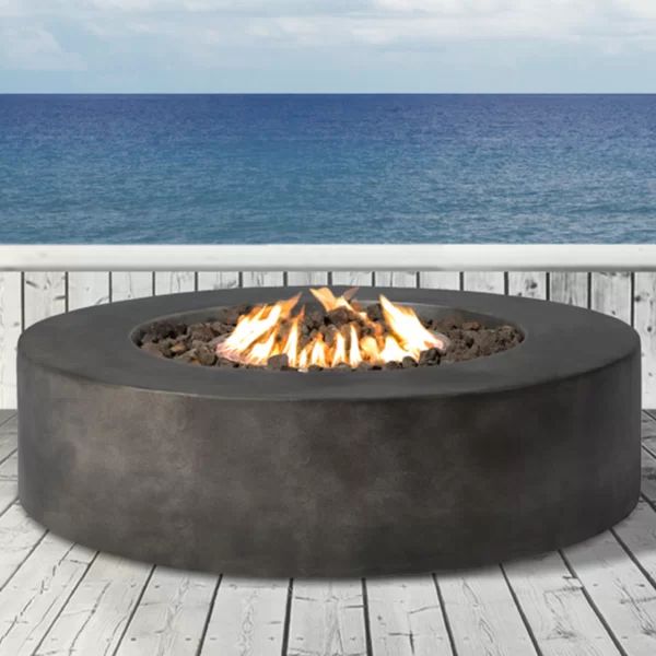 Grice Concrete Propane Gas Fire Pit Table | Wayfair North America
