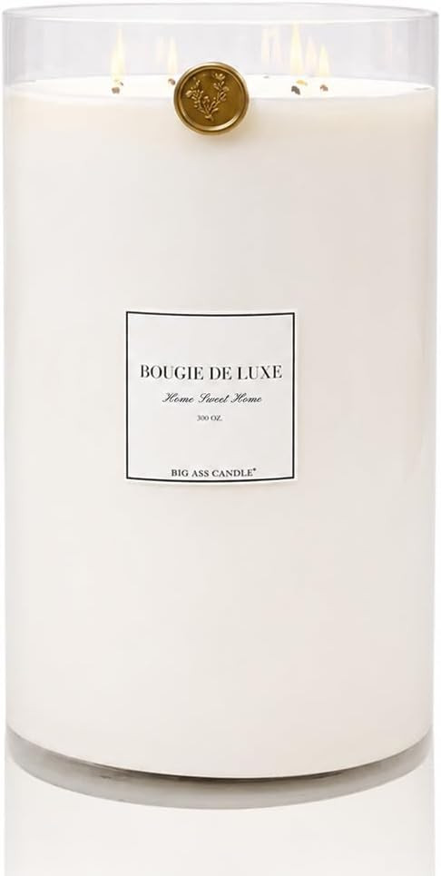 | Massive 20lb Luxury Candle, 300oz, Up to 1000 Hours | Home Sweet Home | Vanilla, Caramel, Sugar... | Amazon (US)