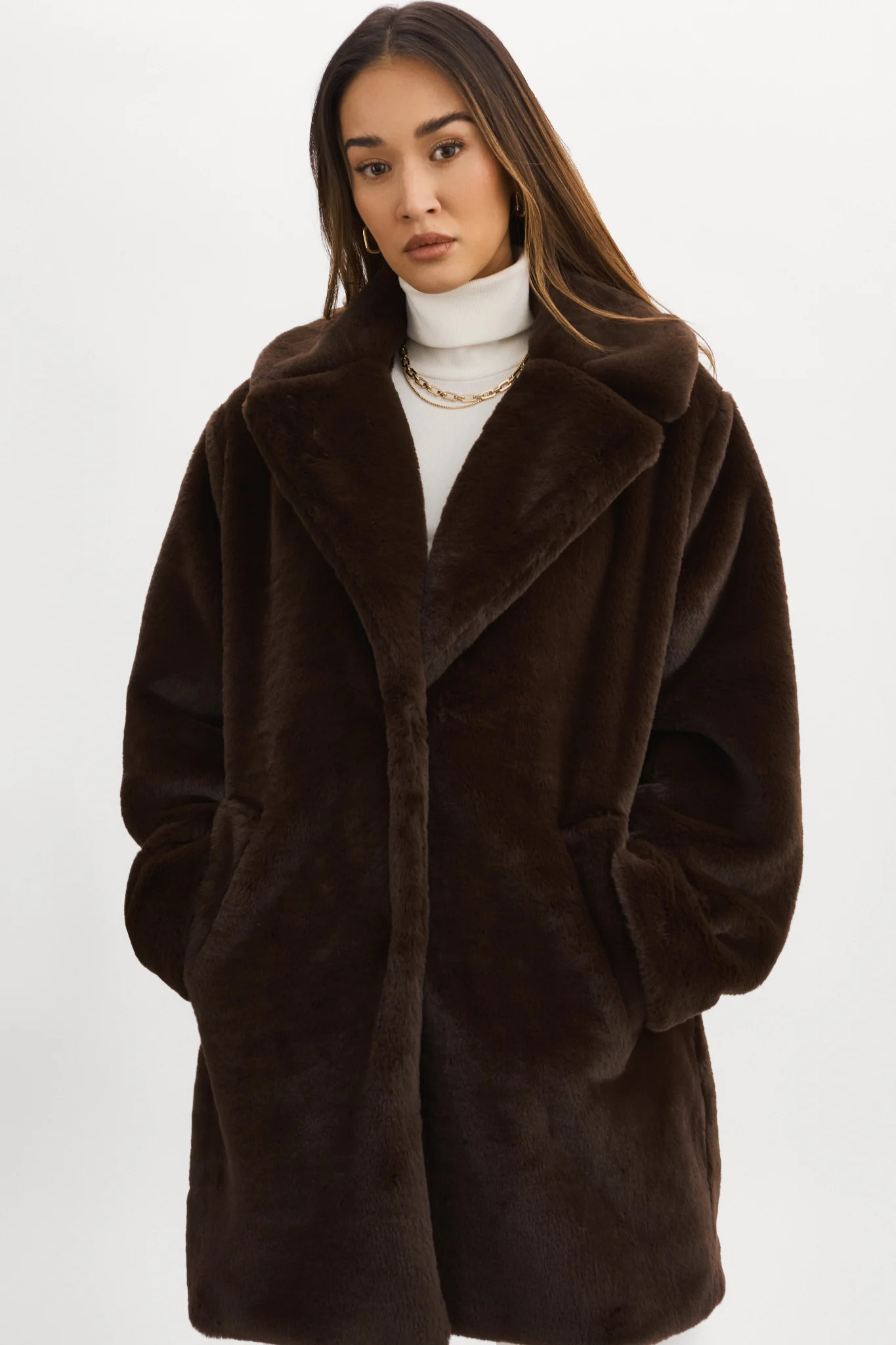 LINNEA | Faux Fur Coat | LAMARQUE