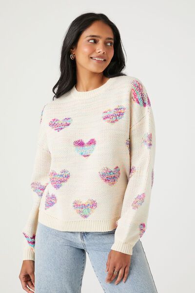 Heart Print Sweater | Forever 21 (US)