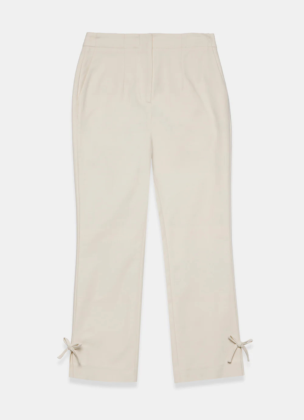Black Cotton Blend Capri Trousers | Mint Velvet