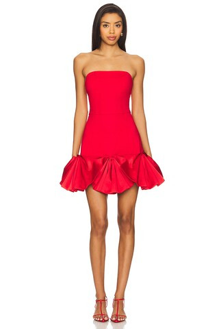 ELLIATT Evee Strapless Mini Dress in Red from Revolve.com | Revolve Clothing (Global)