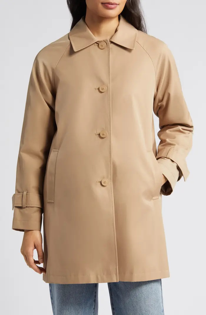 Via Spiga Balmacain Water Repellent Cotton Blend Coat | Nordstrom | Nordstrom