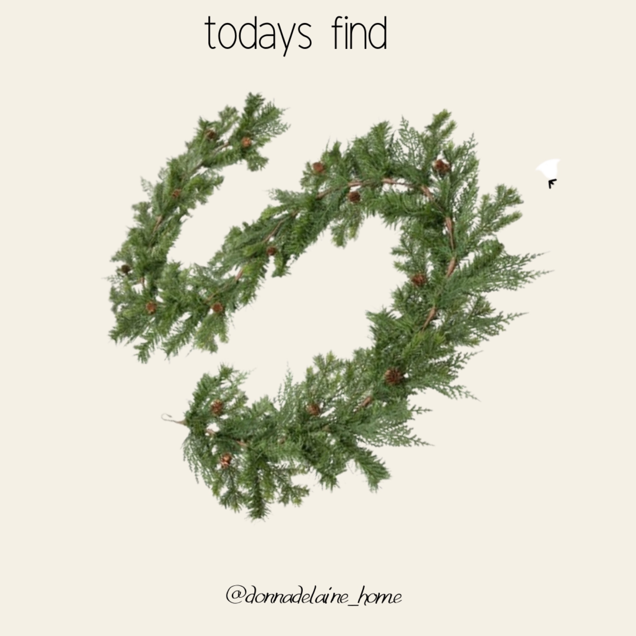 Such a great price for this full garland! 
Christmas greenery 