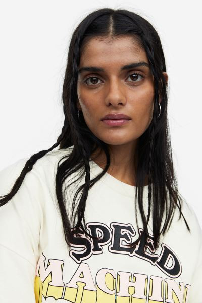 Oversized T-Shirt mit Print | H&M (DE, AT, CH, NL, FI)