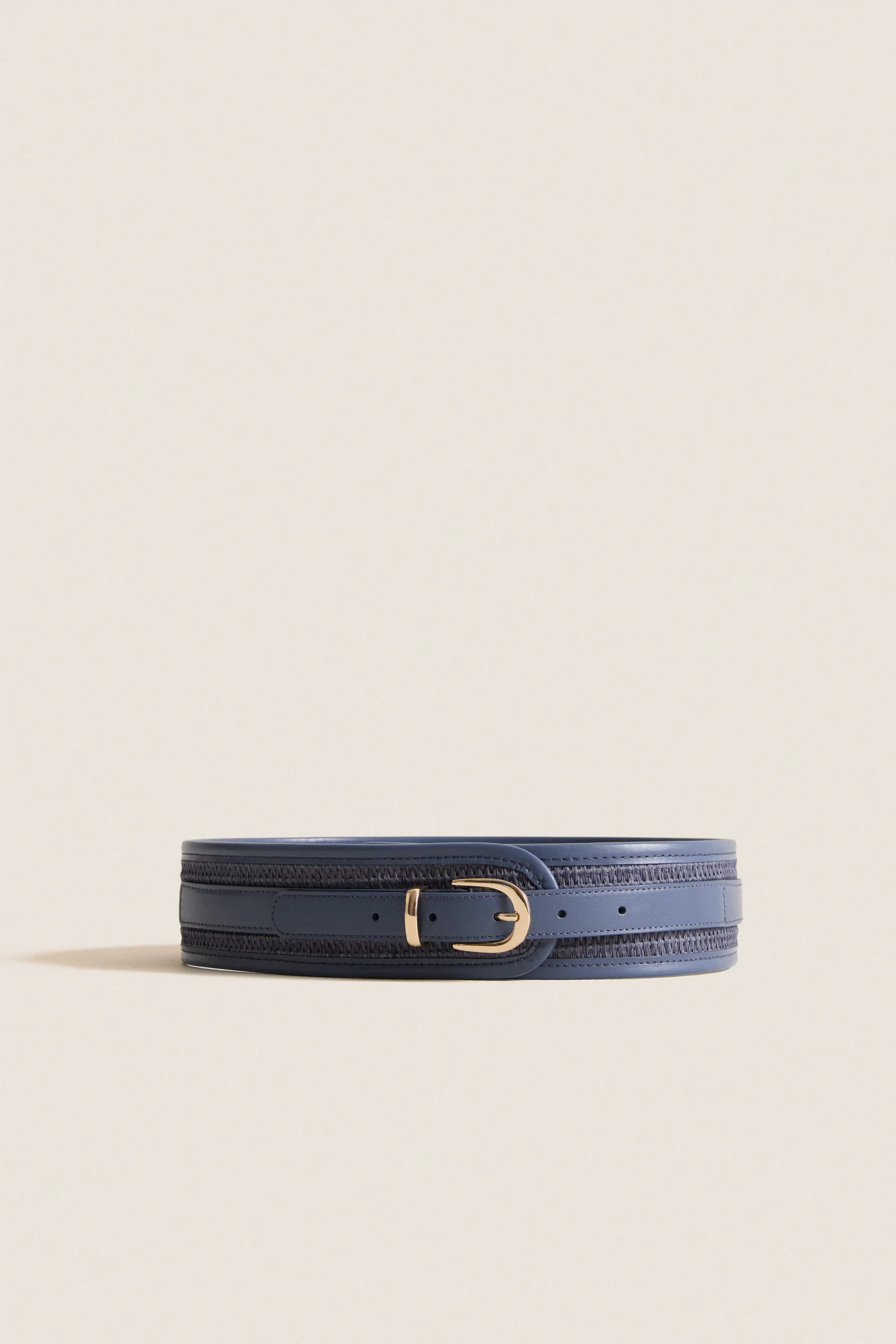 Navy Raffia Waist Belt | Tuckernuck (US)