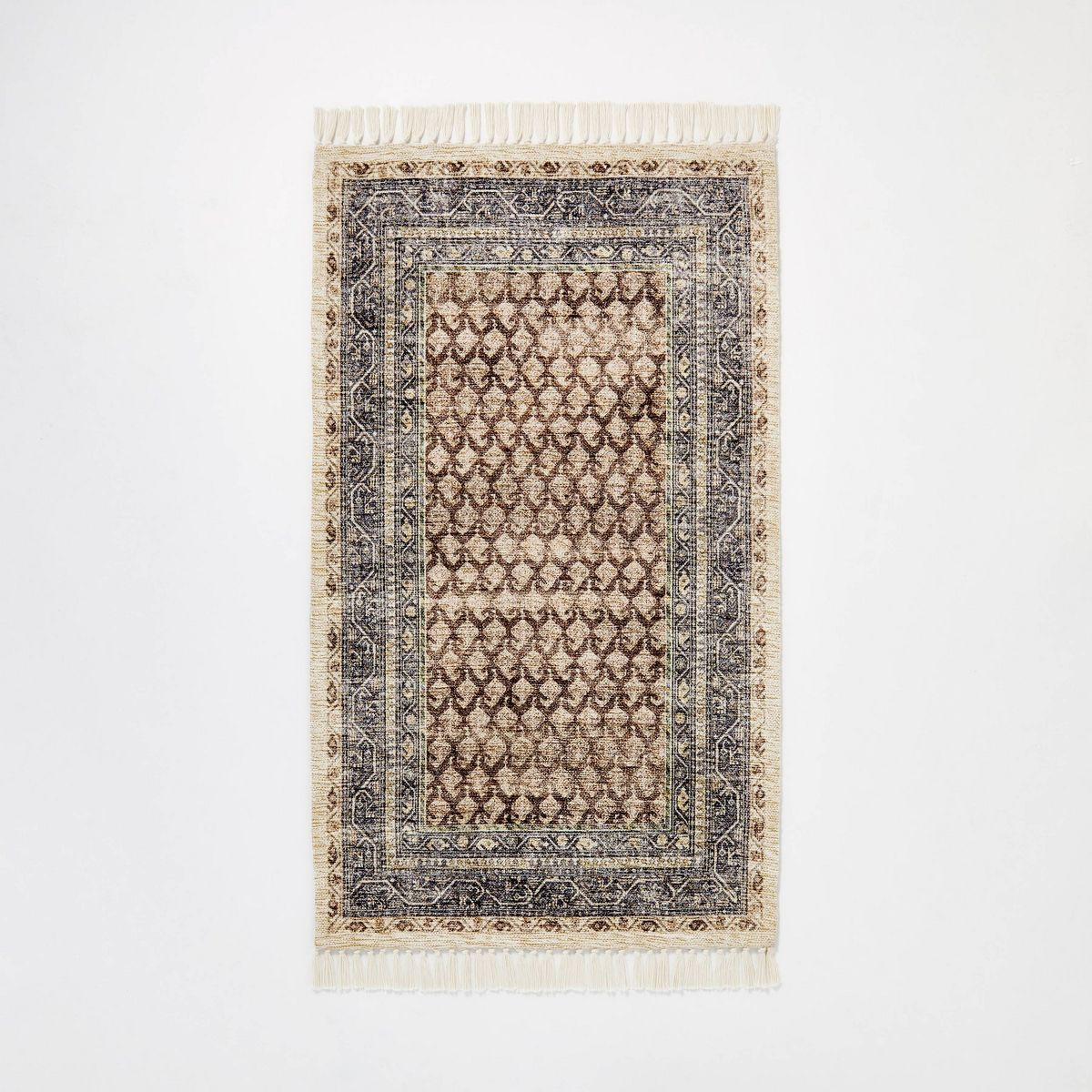 Persian Printed Paisley Style Rug Navy - Threshold™ designed with Studio McGee™ | Target