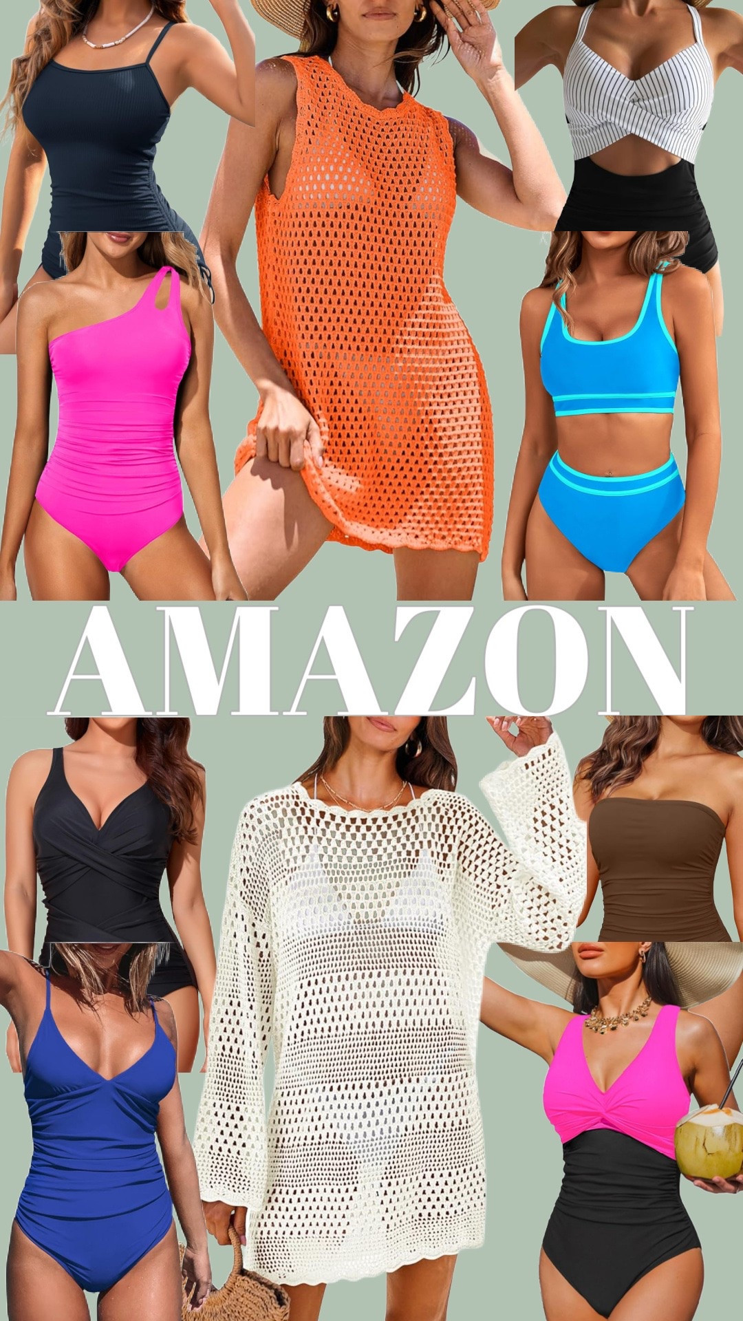 Amazon swimsuits! 

Amazon finds, Amazon swimwear, one piece swimsuit, Amazon finds, beach vacation, vacation outfits, resort wear, swimsuit coverup

#LTKootd #LTKSwim #LTKTravel
