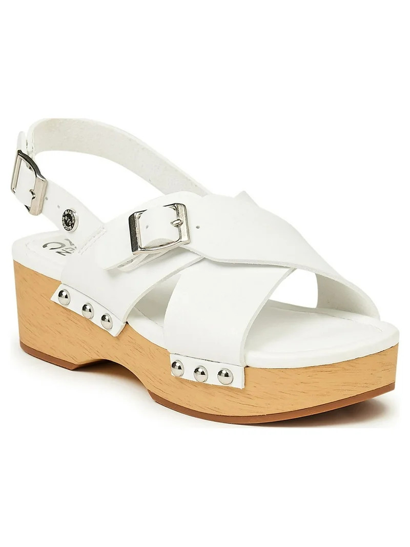 Madden NYC Girls Wooden Heel Sandals, Sizes 12-6 | Walmart (US)