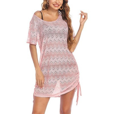 Avidlove Cover Ups for Swimwear Women Beach Coverups Lace Bikini Beachwear-Light Pink-S | Target