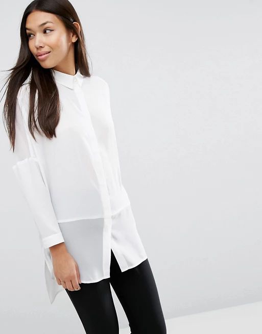 ASOS DESIGN soft shirt in sheer and solid | ASOS US