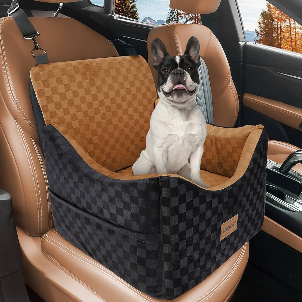JOEJOY Elevated Dog Car Seat for Small/Medium Dogs up to 35 lbs, Memory Foam Booster Seat with De... | Amazon (US)