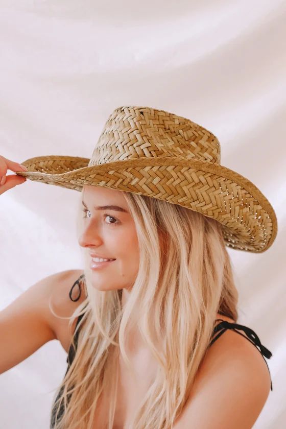 Houston Beige Straw Cowboy Hat | Lulus (US)