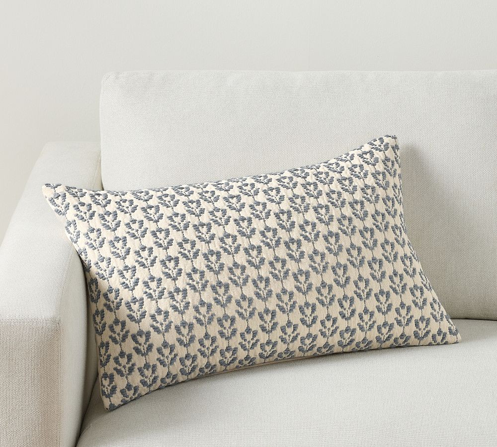 Redondo Jacquard Lumbar Pillow | Pottery Barn (US)