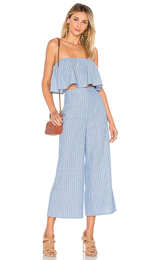 by the way. Brooke Pant Set in Blue & White | Revolve Clothing (Global)