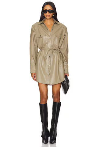 Nookie Off Duty Shirt Dress in Khaki from Revolve.com | Revolve Clothing (Global)