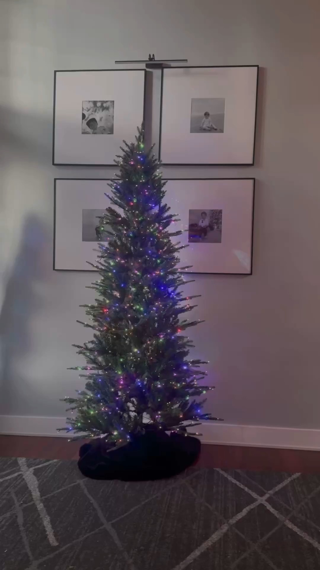 This is a great option for a slim tree.  The full size is also gorgeous.  I love all the different light setting options, it’s mess free and so easy to install .

#LTKSeasonal #LTKHome #LTKHoliday