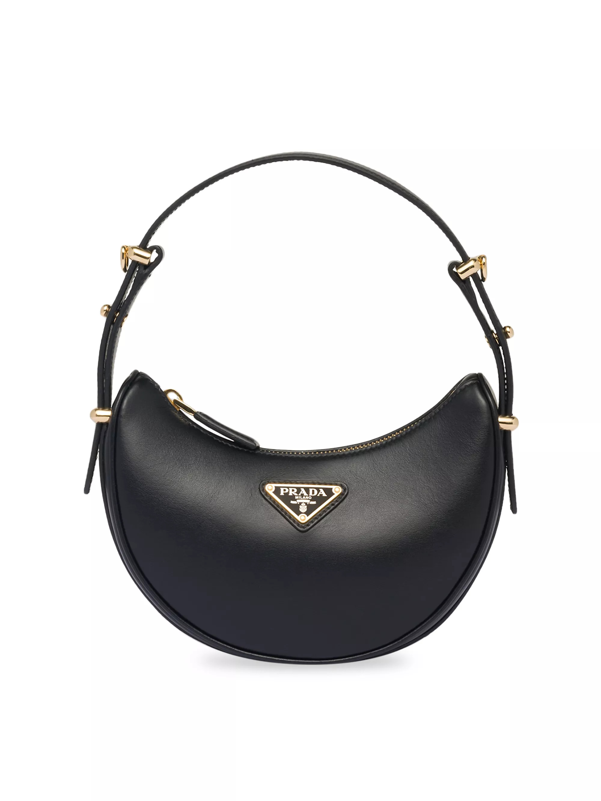 Prada Arqué Leather Mini Shoulder Bag | Saks Fifth Avenue