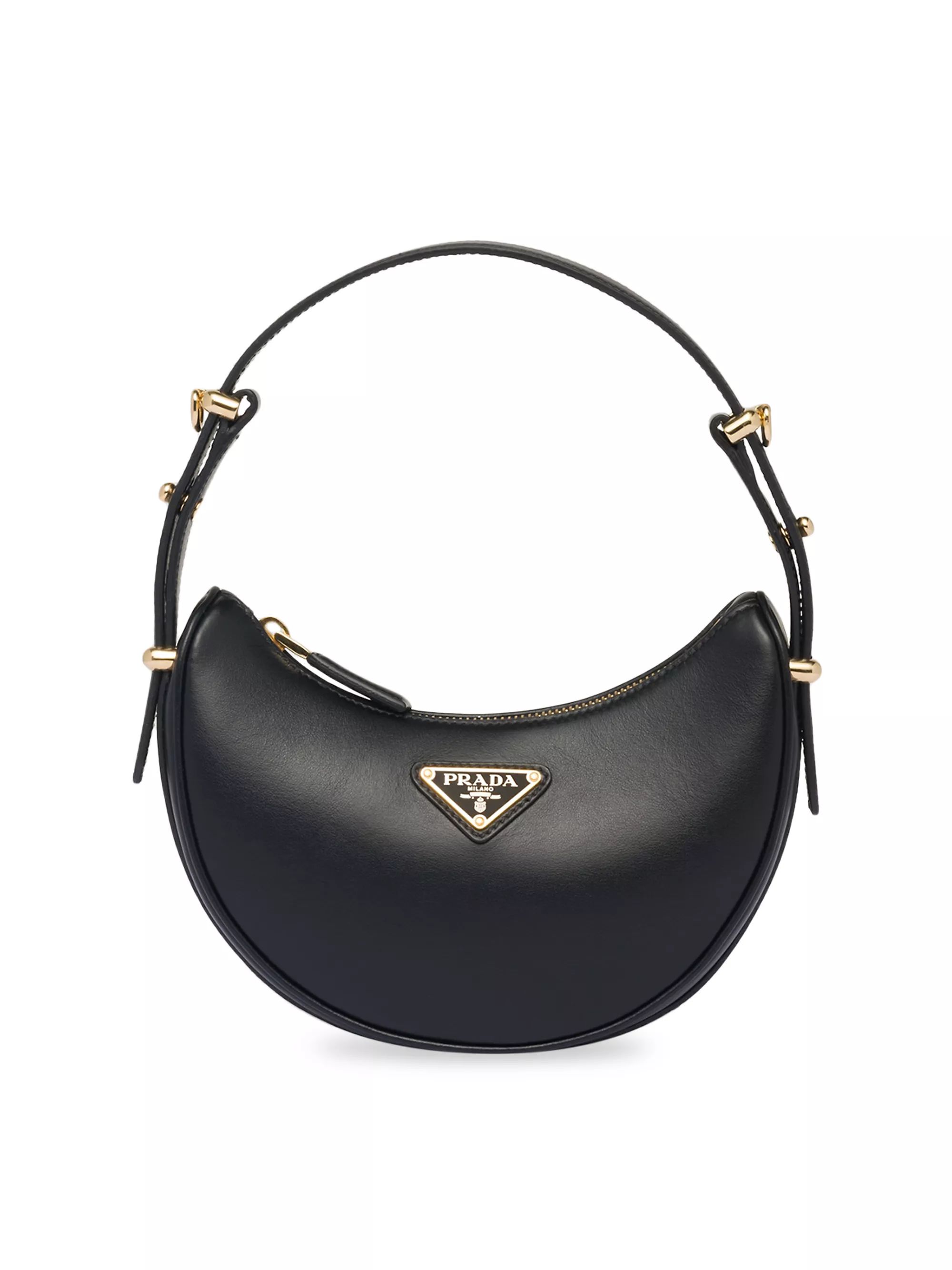 Shop Prada Leather Mini Shoulder Bag | Saks Fifth Avenue | Saks Fifth Avenue