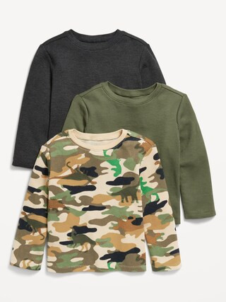 Long-Sleeve Thermal-Knit T-Shirt 3-Pack for Toddler Boys | Old Navy (US)