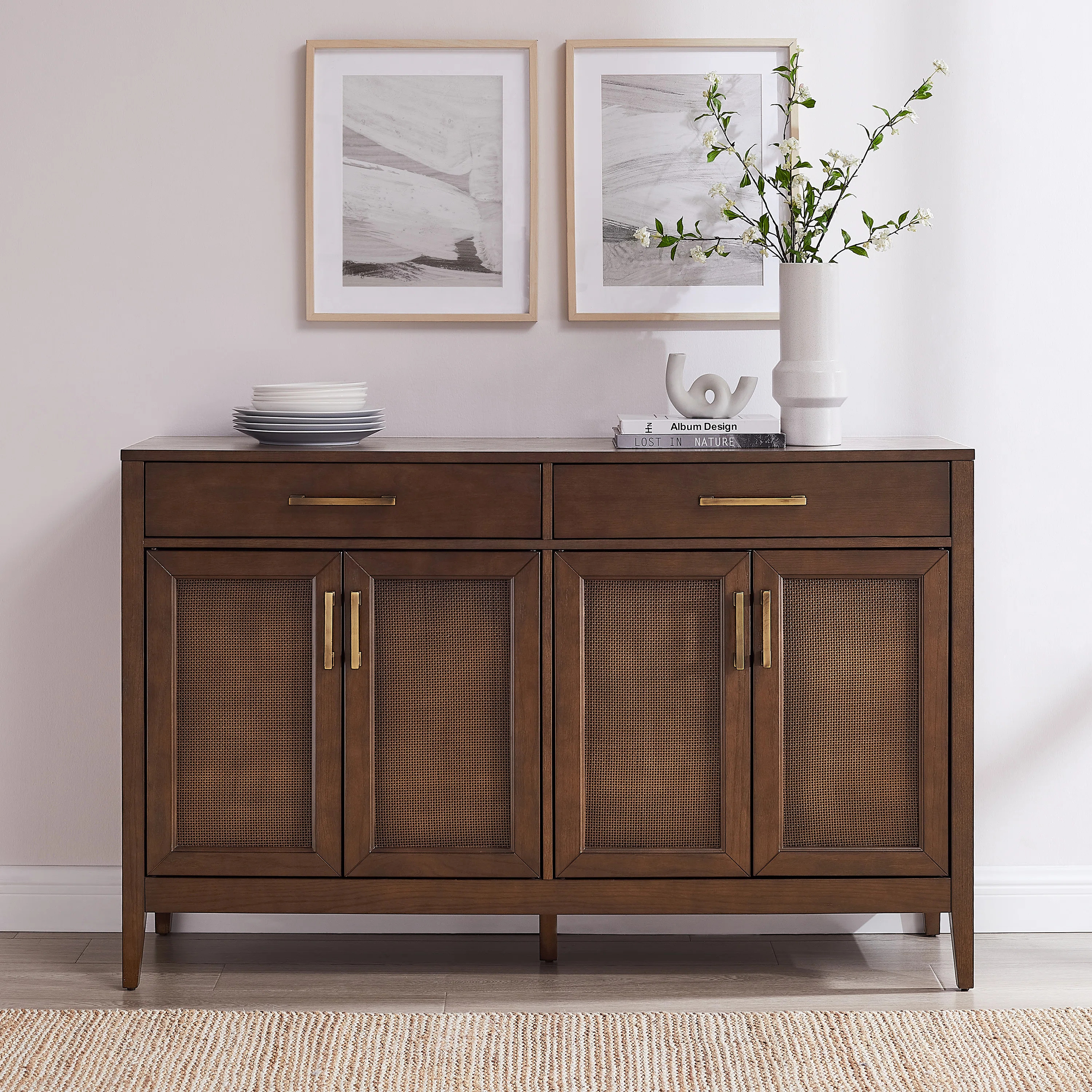 Arnfinnur 56'' Wide 2 Drawer Sideboard | Wayfair North America