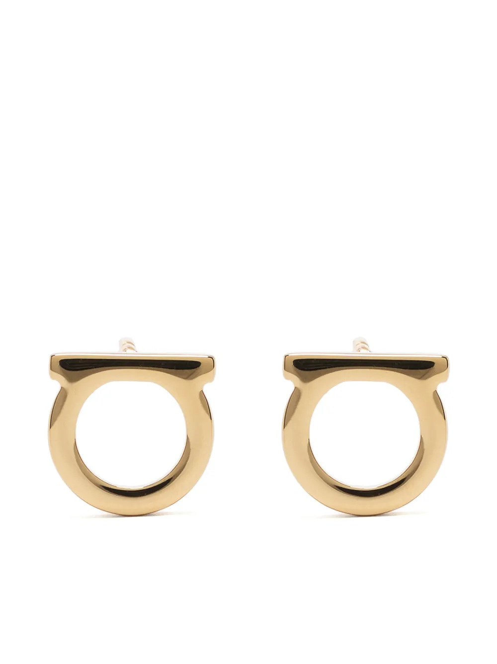 Ferragamo  Gancini Stud Earrings | Gold | FARFETCH BR | Farfetch (BR)